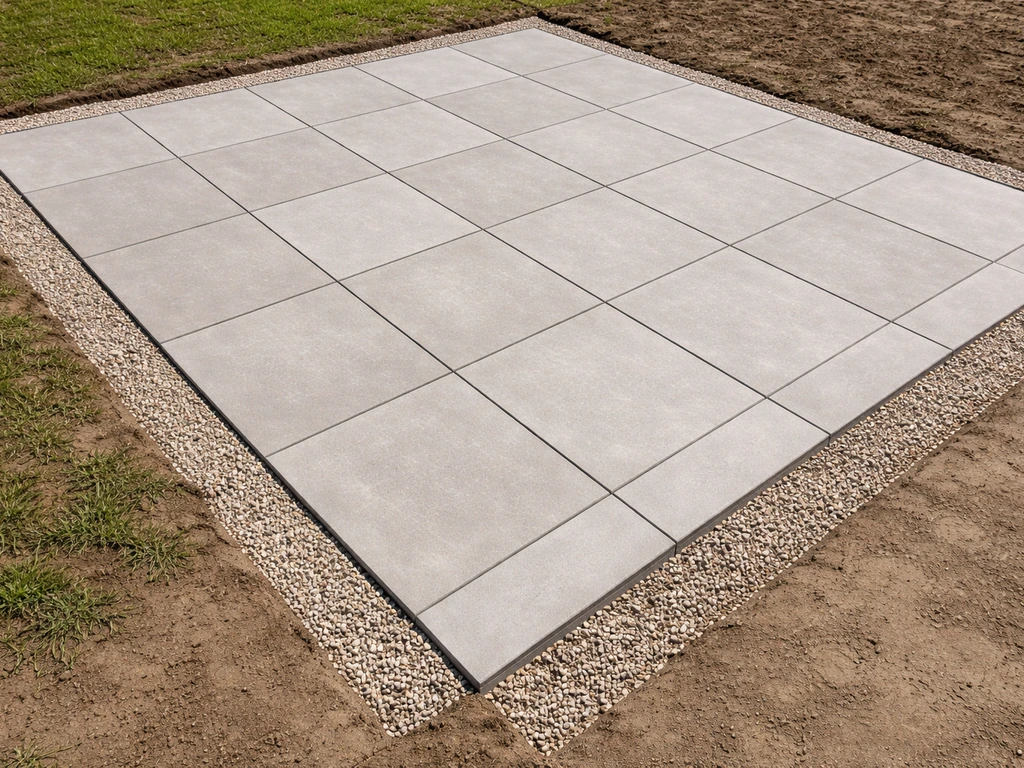 terras leggen op gras