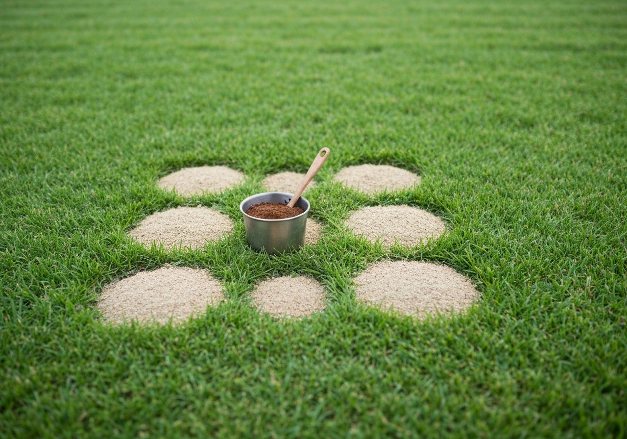 Potgrond op gras strooien: zo herstel je je gazon