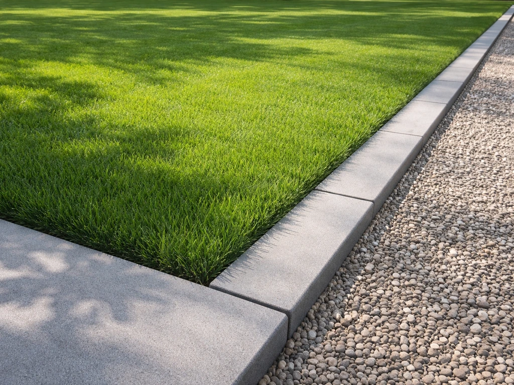 Afscheiding gras tuin: nette grasrand zonder uitloop
